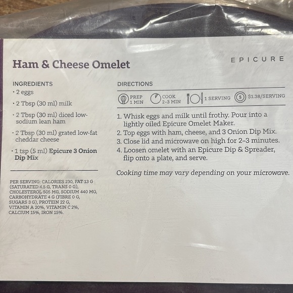 Epicure Omelet Maker - Picture 8 of 8